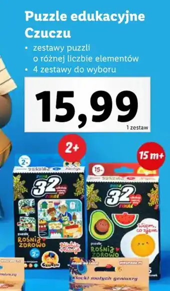 Lidl Puzzle edukacyjne Czuczu oferta