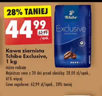 Biedronka Kawa ziarnista Tchibo Exclusive,1kg oferta