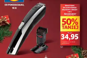 Lidl MASZYNKA DO STRZYŻENIA WŁOSÓW I BRODY 5 W1 SILVERCREST oferta