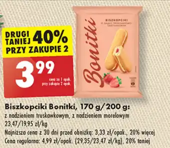 Biedronka Biszkopciki Bonitki, 170 g/200 g oferta