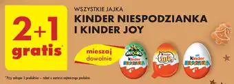 Biedronka WSZYSTKIE JAJKA KINDER NIESPODZIANKA I KINDER JOY oferta