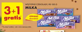 Biedronka WSZYSTKIE CZEKOLADY, 90-100 G MILKA oferta