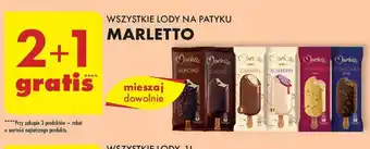Biedronka WSZYSTKIE LODY NA PATYKU MARLETTO oferta