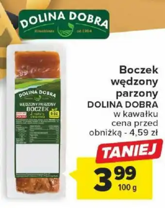 Carrefour Boczek wędzony parzony DOLINA DOBRA 100g oferta