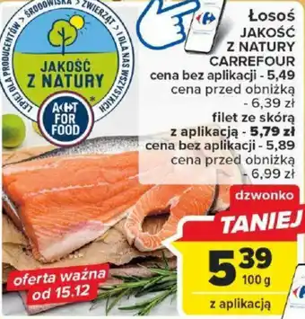 Carrefour Łosoś JAKOŚĆ Z NATURY CARREFOUR 100g oferta