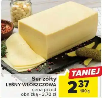 Carrefour Ser żółty LEŚNY WŁOSZCZOWA 100g oferta