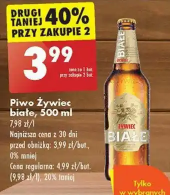 Biedronka Piwo Żywiec białe, 500 ml oferta
