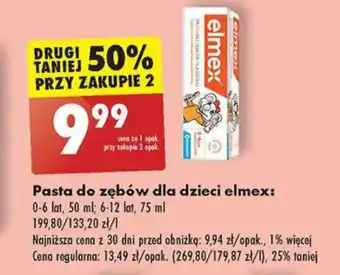 Biedronka Pasta do zębów dla dzieci elmex oferta
