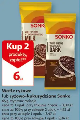 Auchan Wafle ryżowe sonko oferta