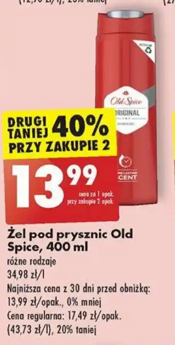 Biedronka Żel pod prysznic Old Spice, 400 ml oferta