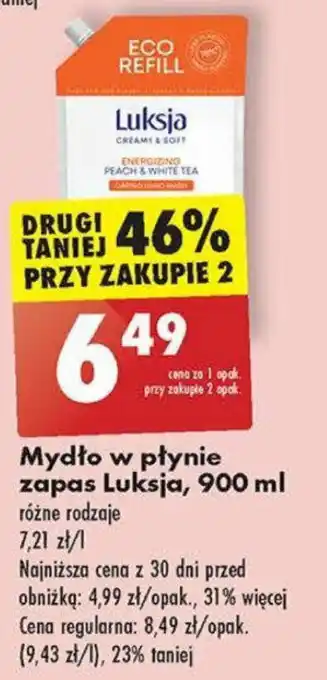 Mydło w płynie zapas Luksja, 900 ml