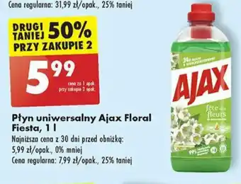 Biedronka Płyn uniwersalny Ajax Floral Fiesta, 1 l oferta