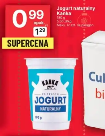 Delikatesy Centrum Jogurt naturalny Kanka 180 g oferta