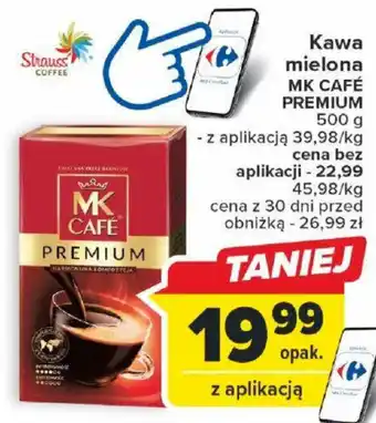 Carrefour Kawa mielona MK CAFÉ PREMIUM 500 g oferta