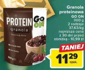 Carrefour Granola proteinowa GO ON 300 g oferta