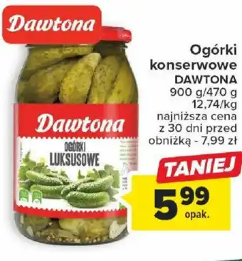 Carrefour Ogórki konserwowe DAWTONA 900 g oferta