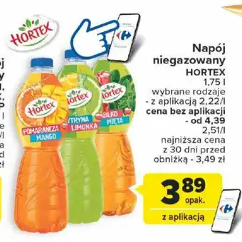 Carrefour Napój niegazowany HORTEX 1,75l oferta