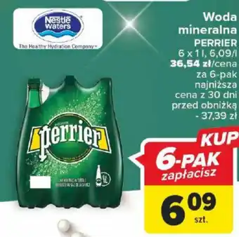 Carrefour Woda mineralna PERRIER 6x1l oferta