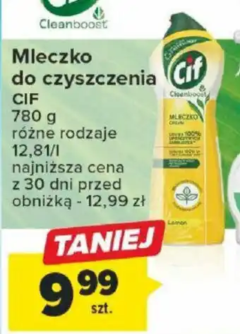 Carrefour Mleczko do czyszczenia Cif 780g oferta