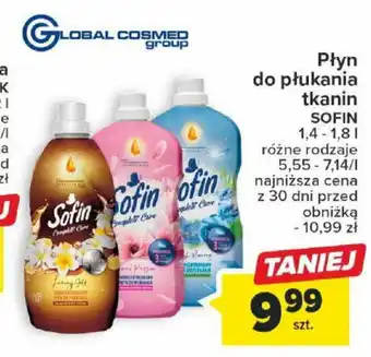 Carrefour Płyn do płukania tkanin SOFIN 1,4-1,8l oferta
