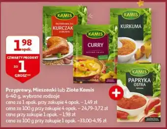 Auchan Przyprawy, Mieszanki lub Zioła Kamis 6-40 g oferta