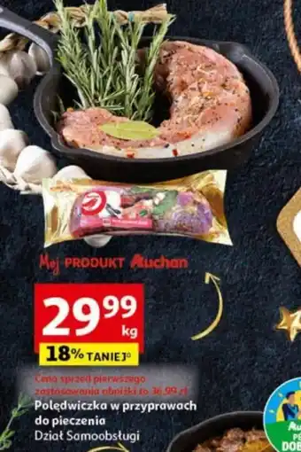 Auchan Polędwiczka w przyprawach do pieczenia 1 kg oferta