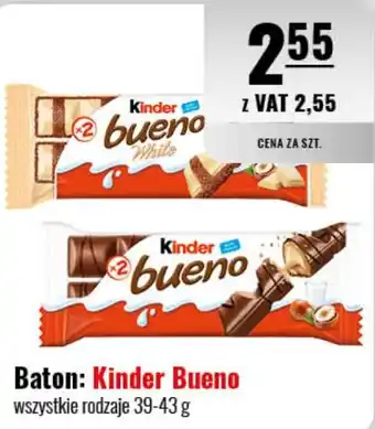 Eurocash Baton: Kinder Bueno 39-43 g oferta
