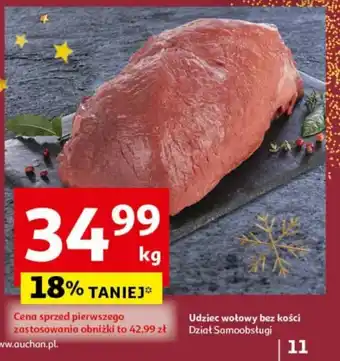 Auchan Udziec wołowy bez kości 1 kg oferta