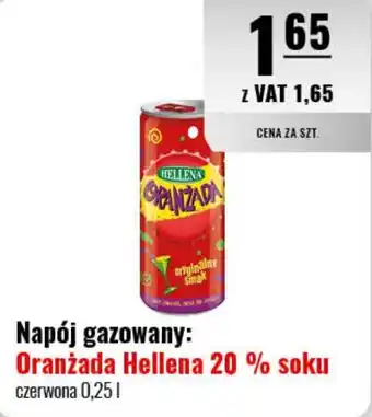 Eurocash Napój gazowany: Oranżada Hellena 20 % soku 0,25 l oferta