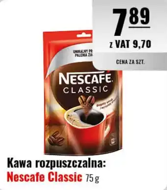 Eurocash Kawa rozpuszczalna: Nescafe Classic 75 g oferta