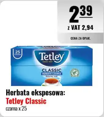 Herbata ekspesowa: Tetley Classic 25 szt.