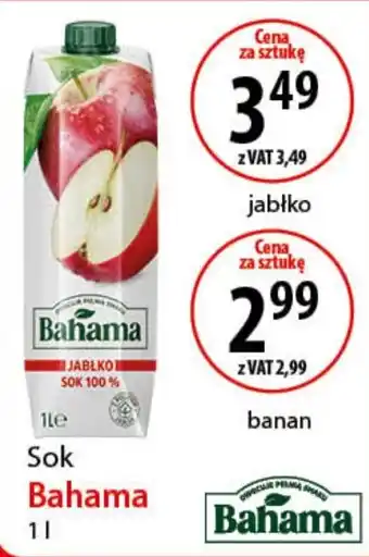 Eurocash Sok Bahama jabłko 1 l oferta