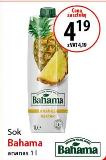 Eurocash Sok Bahama ananas 1 l oferta
