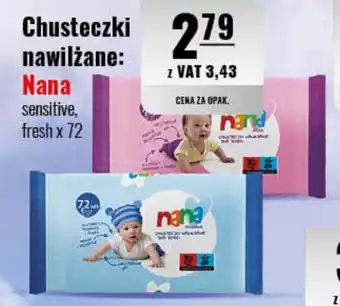 Eurocash Chusteczki nawilżane: Nana 72 szt. oferta