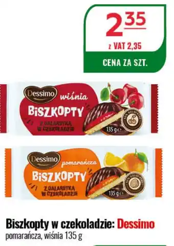 Eurocash Biszkopty w czekoladzie: Dessimo 135 g oferta