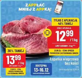 Polomarket Łopatka wieprzowa bez kości 1 kg oferta