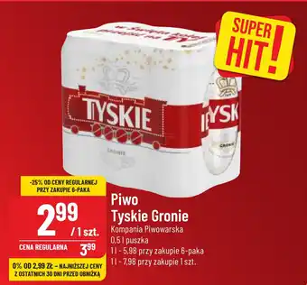Polomarket Piwo Tyskie Gronie 0,5 l oferta