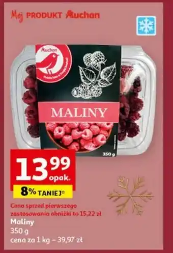 Auchan Maliny 350 g oferta