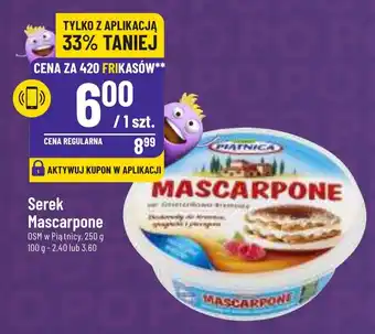 Polomarket Serek Mascarpone OSM w Piątnicy, 250 g oferta