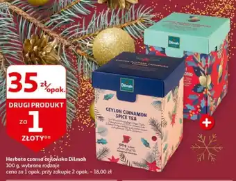 Auchan Herbata czarna cejlońska Dilmah 100g oferta