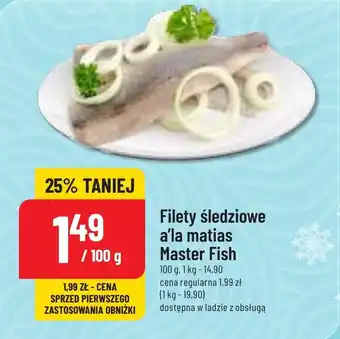 Polomarket Filety śledziowe a'la matias Master Fish 100 g oferta