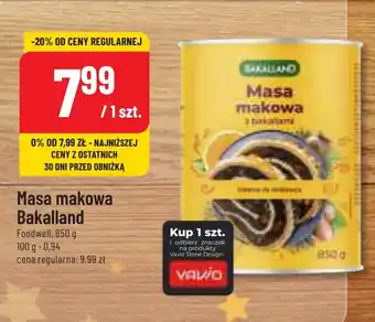 Polomarket Masa makowa Bakalland Foodwell 850 g oferta
