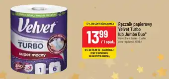 Polomarket Ręcznik papierowy Velvet Turbo lub Jumbo Duo Velvet Care oferta