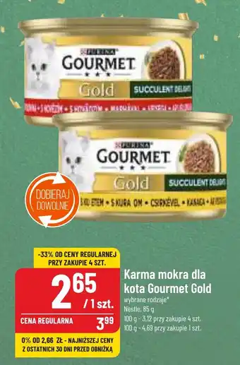 Polomarket Karma mokra dla kota Gourmet Gold Nestle 85 g oferta