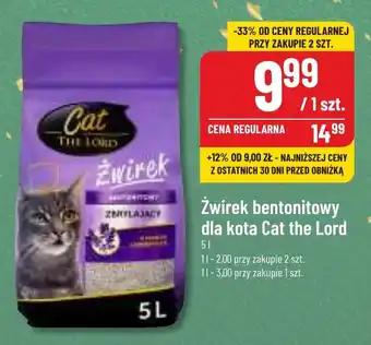 Polomarket Żwirek bentonitowy dla kota Cat the Lord 5l oferta