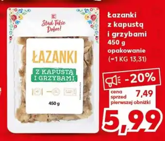 Kaufland Łazanki z kapustą i grzybami 450 g oferta