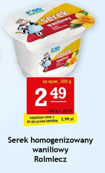 Gram Market Serek homogenizowany waniliowy Rolmlecz 200 g oferta
