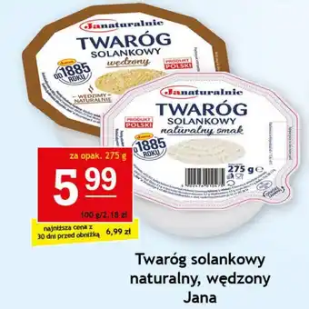 Gram Market Twaróg solankowy naturalny, wędzony Jana 275 g oferta