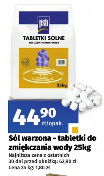 Bat Sól warzona - tabletki do zmiękczania wody 25kg oferta