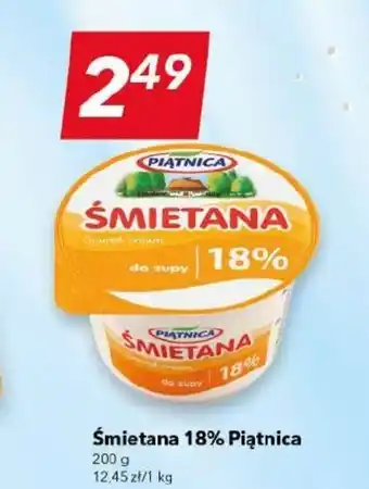Lewiatan Śmietana 18% Piątnica 200 g oferta